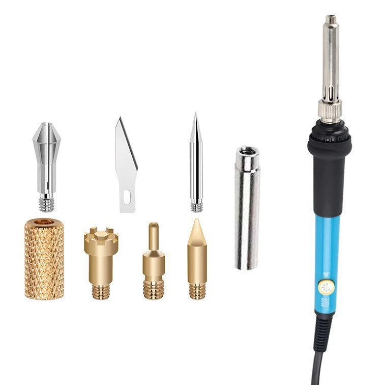 Pyrography & soldering adapter kit, brass tips, M4/M5 adapters, multi‑piece sets up to 311 pcs