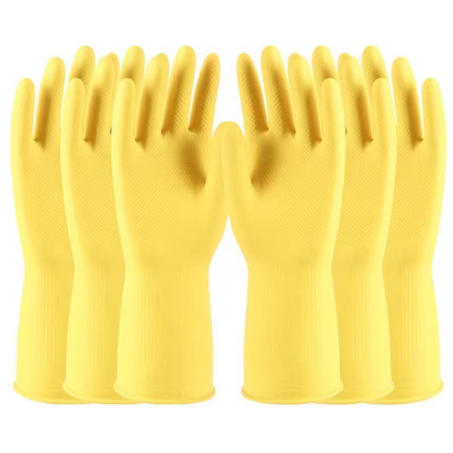 Nanьян Xiongfeng Thick Latex Gloves Household Dishwashing Cleaning Waterproof Gloves Factory Direct Supply Wholesale Gloves