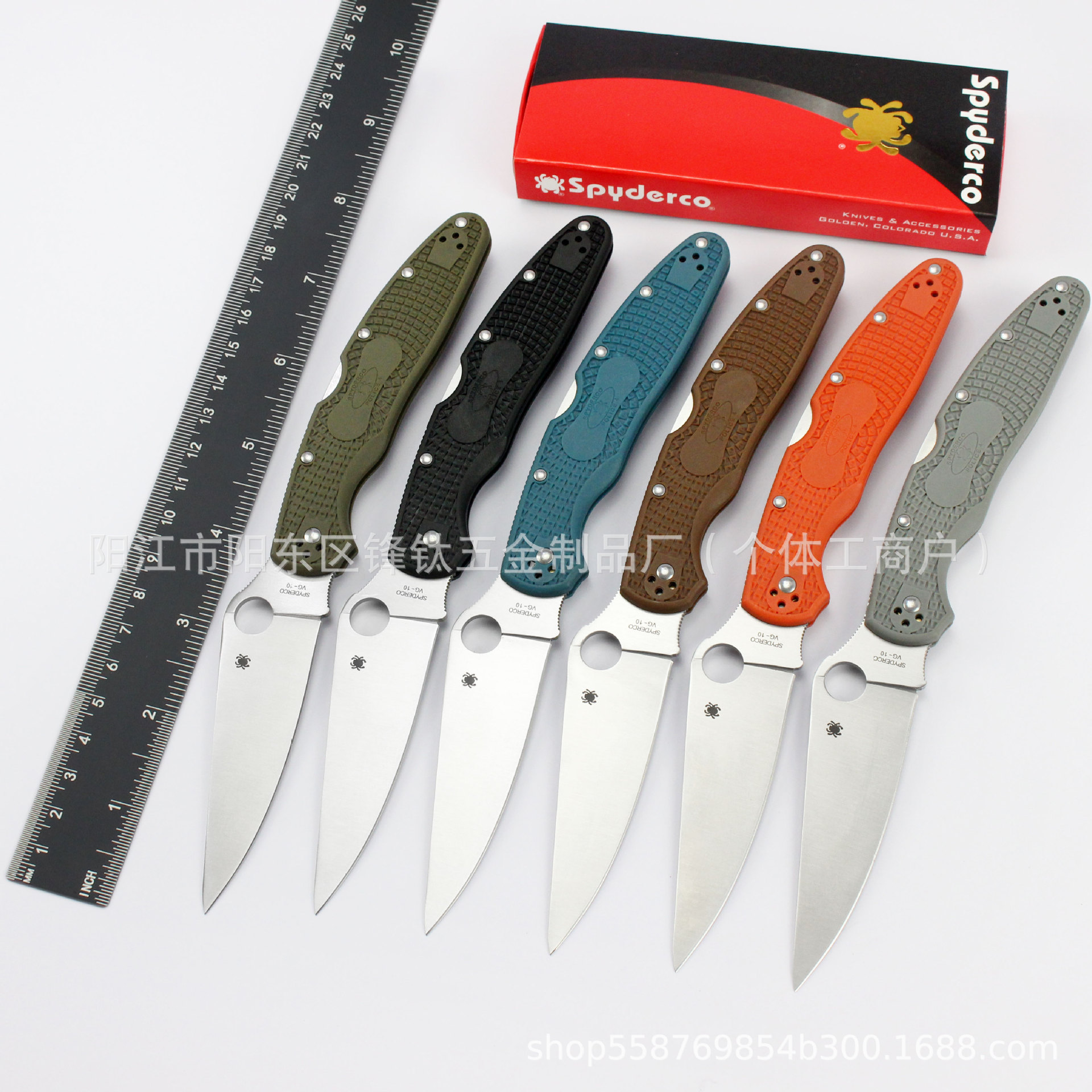 厂家批发C07折叠刀EDC尼龙纤维柄柄跨境户外刀野营折刀