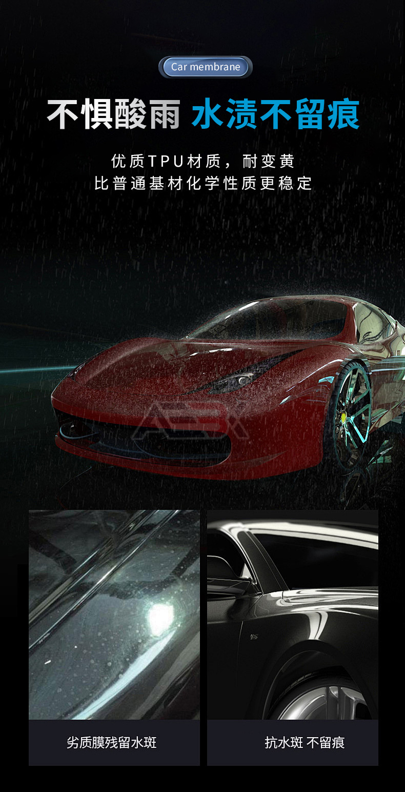 Aebx Invisible Car Cover Tpu Full Body Paint Protective Film Matte Anti-Scratch Car Transparent Film Car Film