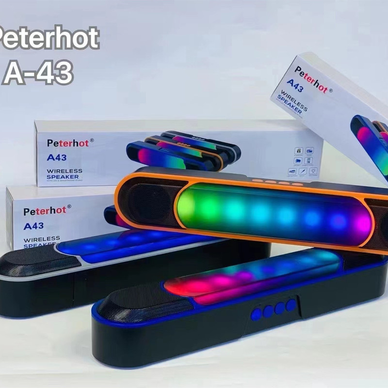 Outdoor portable wireless Bluetooth speaker subwoofer portable Bluetooth audio heavy bass strip metal large audio