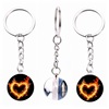 Glossy keychain heart shaped, pendant for beloved, accessory