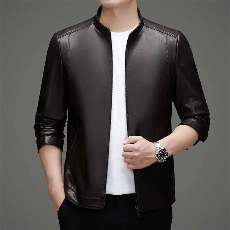 Warm winter jacket, genuine leather, 2025 years