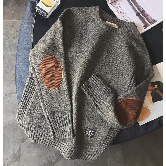 Sweater Men's Winter Thick Plus Size Sweater Trendy Brand Round Neck Japanese Vintage Sweater Jacket Sweater Men's Winter Thick Plus Size Sweater Trendy Brand Round Neck Japanese Vintage Sweater Jacket