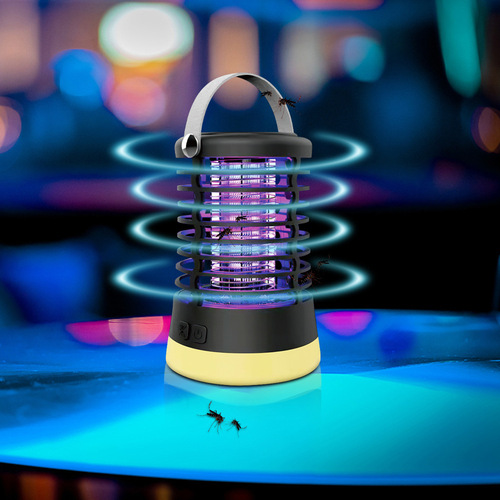 Cross-border explosive waterproof outdoor Led electric shock dual-purpose mosquito killer lamp usb multifunctional night fishing mosquito repellent camping lamp