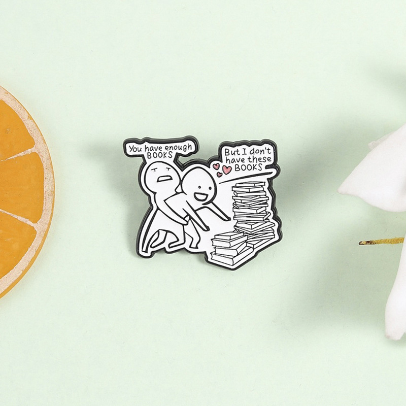 Creative Reading Character Badges, Book Lovers' Brooches, Personalized Backpack and Clothing Decoration Pendants Wholesale Creative Reading Character Badges, Book Lovers' Brooches, Personalized Backpack and Clothing Decoration Pendants Wholesale