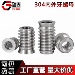 304ステンレス内外歯埋込ナット家具ナット内六角皿ナット埋込木ナット介