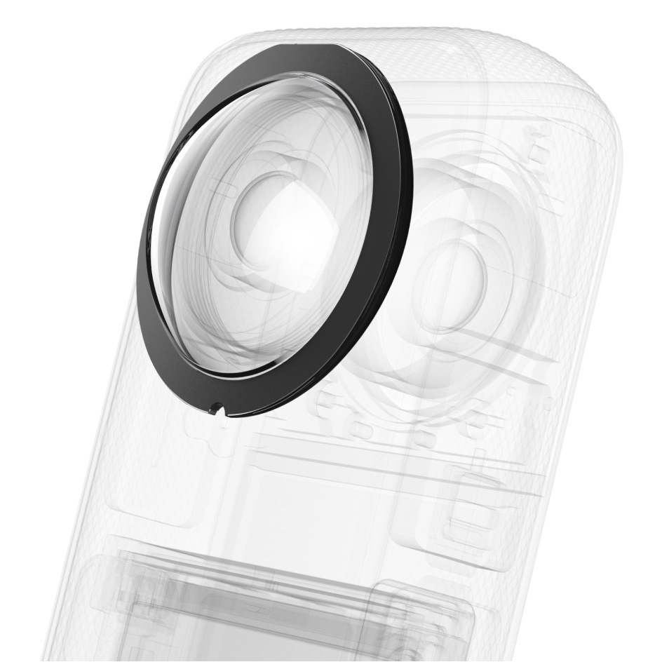 PULUZ Fat Cow adecuado para Insta360 X3 Shadow Stone cámara panorámica lente adhesiva espejo protector a prueba de polvo y resistente a las caídas