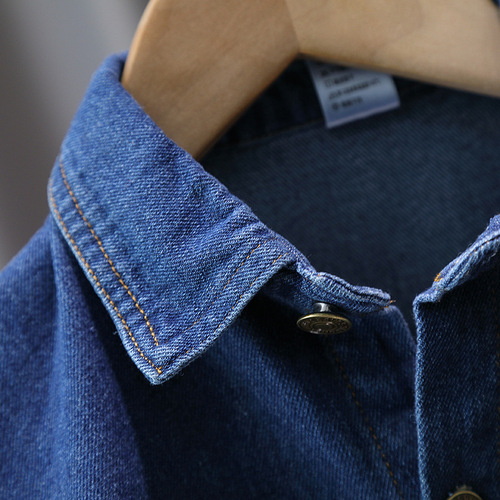 2940 Boys Summer Denim Suit  New Summer Clothes Children's Clothes Fashionable Short-Sleeved Shirts Baby Hot Street Trend
