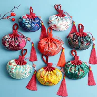 Оптовая продажа придворных аксессуаров Hanfu кисточки, висячие шея, древняя парчовая парчовая сумка, автомобильная подвеска, пустая сумка, парча, саше, национальный ветер