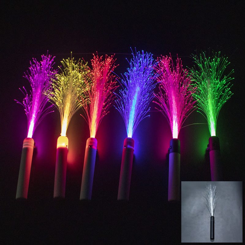 LED Fiber optic rod7�ʱ�ɫӫ����ư�ҹ���ɶ������ݳ��ᷢ���