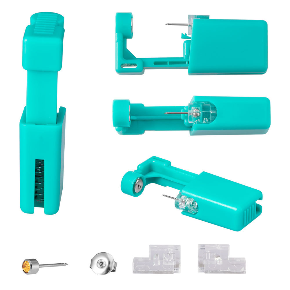 Simple Style Solid Color Stainless Steel Plastic Inlay Artificial Gemstones Puncture aids 1 Piece