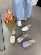 [不含税]编织勃肯拖鞋2026春新懒人一脚蹬穆勒鞋包头半拖外穿