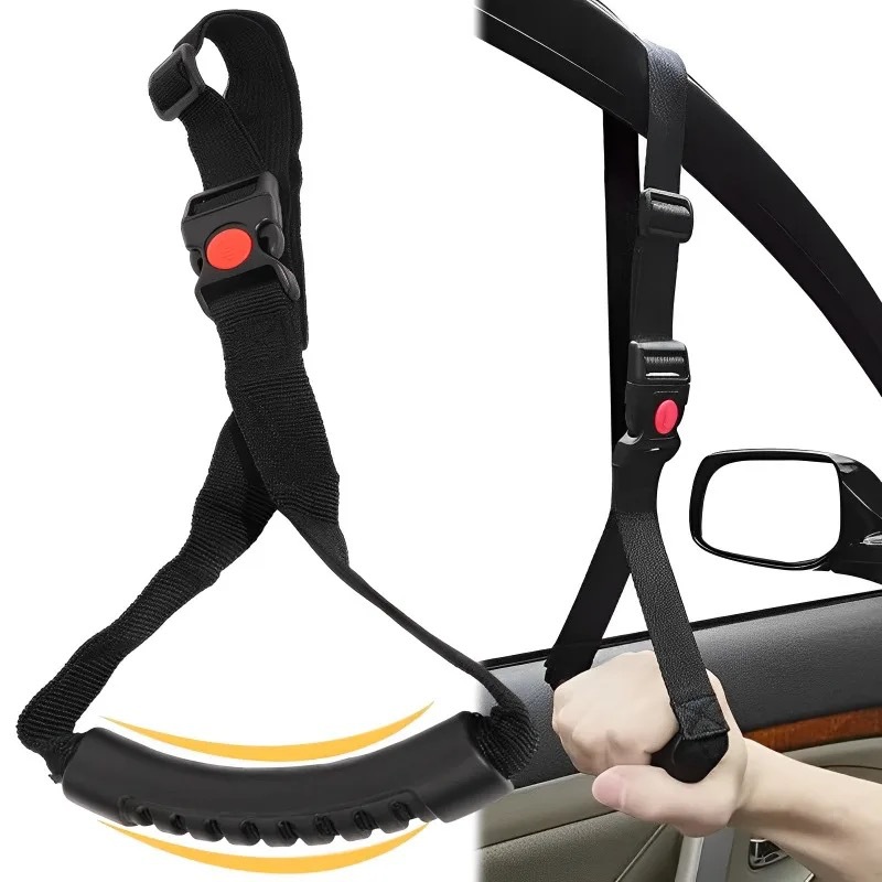 Car Window Fixed up and down Handrails, Car Auxiliary Handle Rings, Car Door Handle Straps Suitable for Disabled People