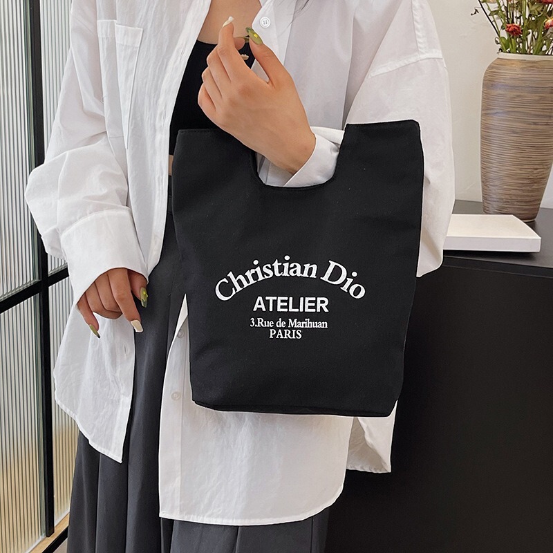 Canvas Tote Bag Student Handbag Tote Bag Japanese-Style Lunch Bag Letter Canvas Bag Small Square Bag Fashionable Versatile Canvas Tote Bag Student Handbag Tote Bag Japanese-Style Lunch Bag Letter Canvas Bag Small Square Bag Fashionable Versatile