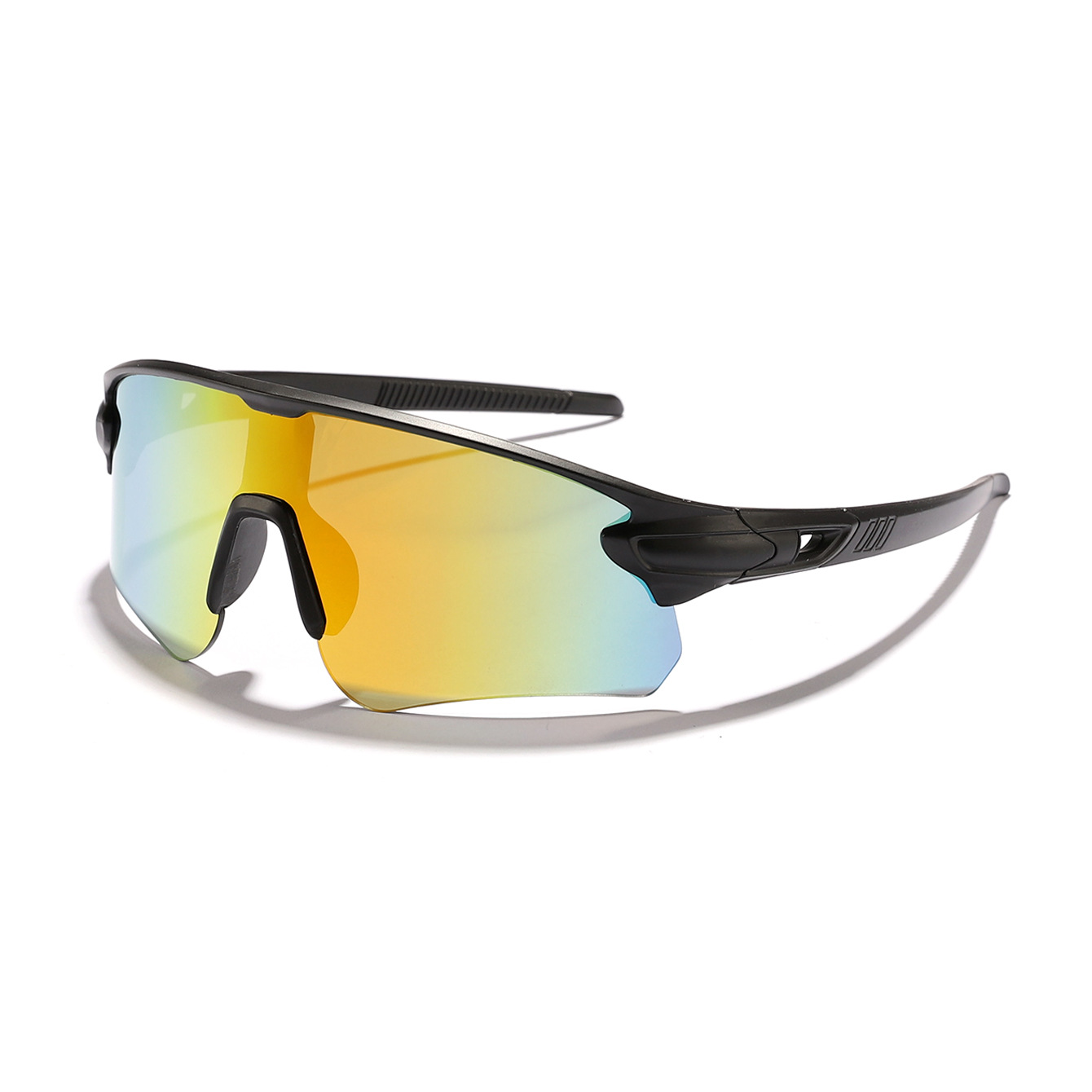 Nuevas gafas de ciclismo deportivas al aire libre transfronterizas para hombres y mujeres, gafas de sol de protección solar de medio marco de colores Sunglass image 8