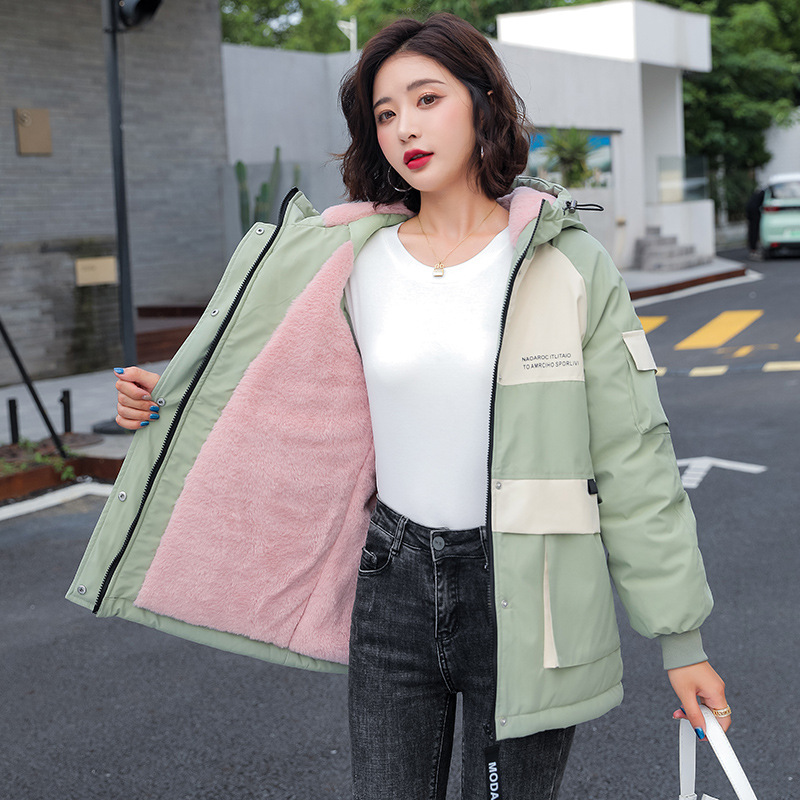 2021 nuevo engrosado para superar el estilo de mujer largo estilo coreano suelto abrigo de invierno delgado calentamiento abrigo de algodón para mujeres image 10