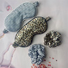 Leopard Silk like Eye mask Wave The large intestine Hairpin Tousheng Headdress Real silk Eye protection sleep shading Eye mask