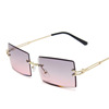 Square fashionable brand sunglasses, European style, internet celebrity