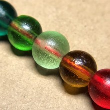 Q85O批发拒马河老琉璃 古法琉璃珠清代老琉璃 藏传佛珠 配珠 8mm