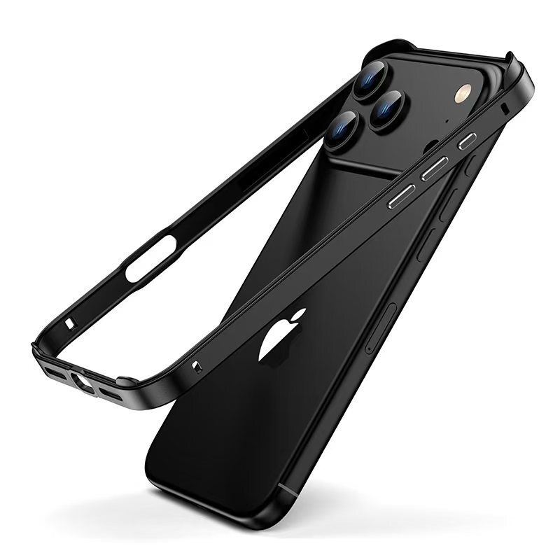 适用iphone17promax金属边框保护套苹果17硅胶加金属框防摔保护壳|undefined