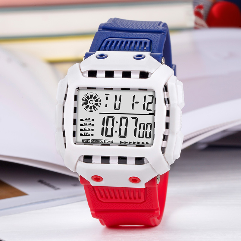 Tendencia de moda electrónica, deportes, ocio, niños, estudiantes, cronometraje al aire libre, alarma luminosa, fabricantes de relojes electrónicos al por mayor
