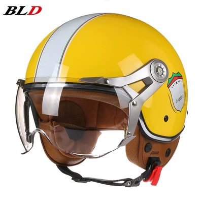 Vehicle Helmets, Unisex Motorcycle – Motosiklet kaskı (dəbilqə) - yellow-shield-m57-58