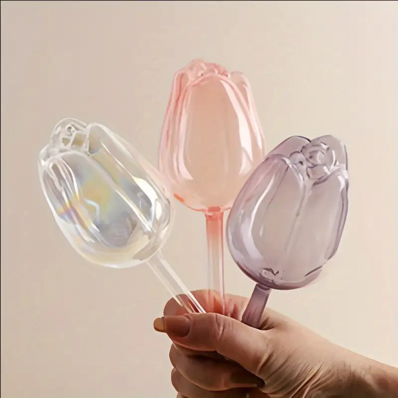 スポットヨーロッパとアメリカの園芸用緑の植物チューリップ給水器ドリッパー花の水やりアーティファクト模造ガラスはラベルを貼ることができます|undefined