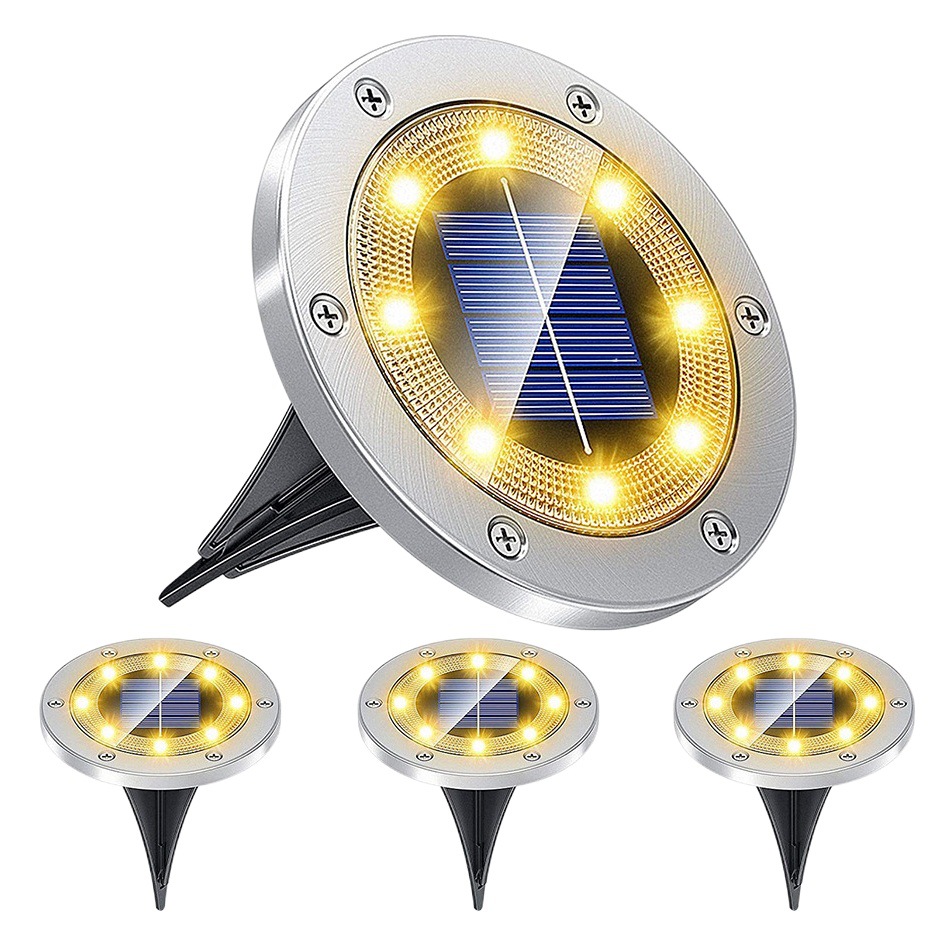 Lámpara solar lámpara de pie de jardín solar al aire libre patio jardín lámpara de camping luz cálida hierba solar lámpara subterránea