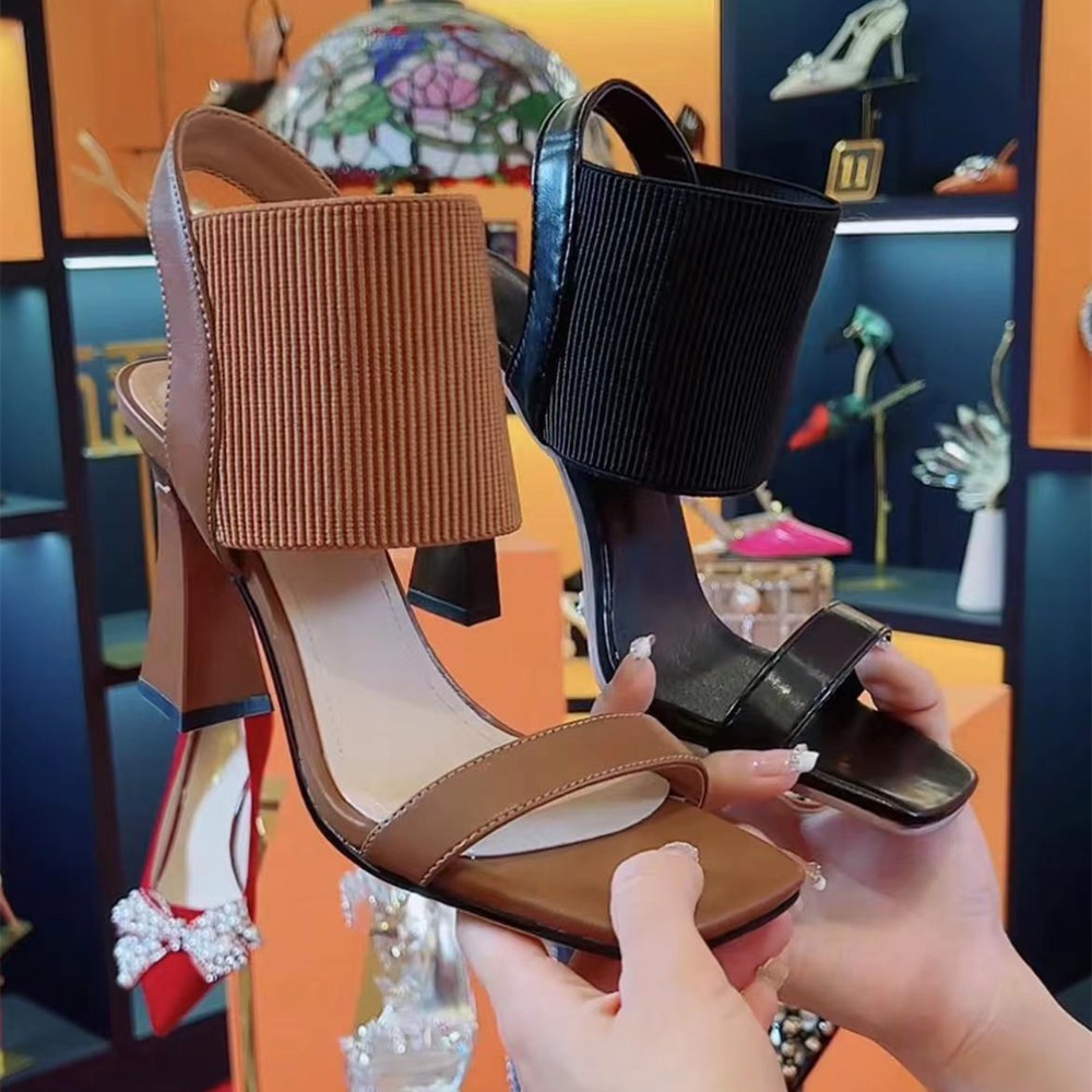 sexy sandals square toe with a strap
