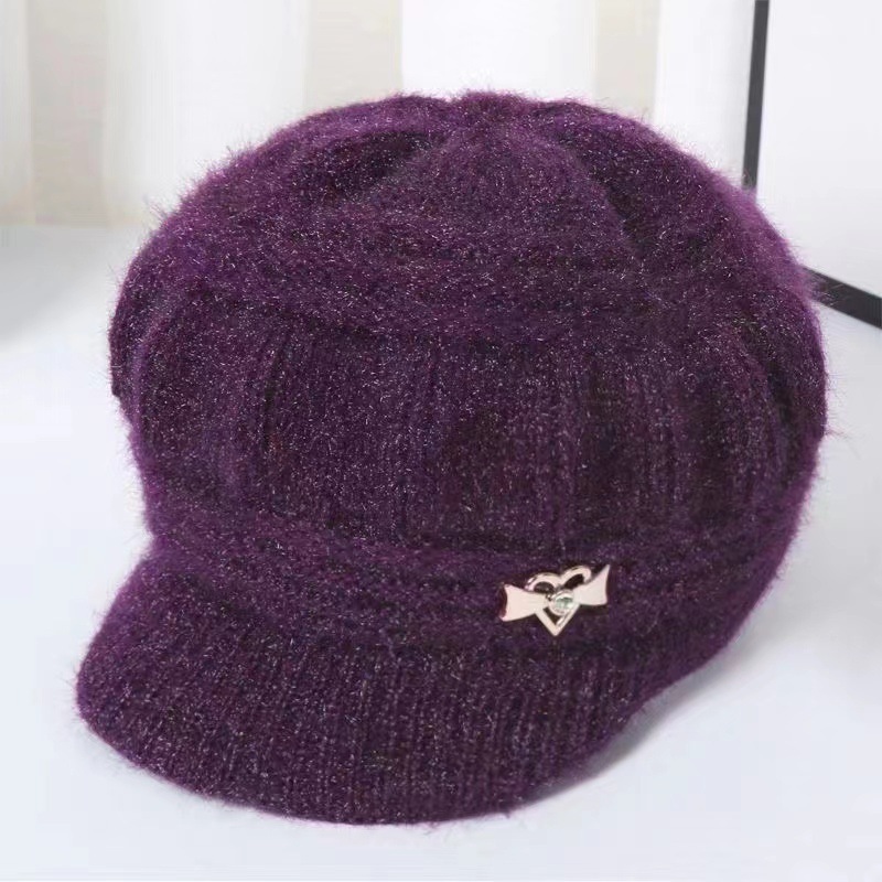Otoño y invierno nuevos sombreros de mediana edad, sombreros de lana de punto para mujeres, sombreros de lana de terciero, sombreros de protección de orejas calientes, sombreros de abuela image 10