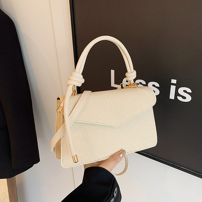Bolsos de textura superior para mujeres 2024 verano nuevo estilo de moda bolso de mano de color de contraste bolso cuadrado para mujeres bolso de hombro universal