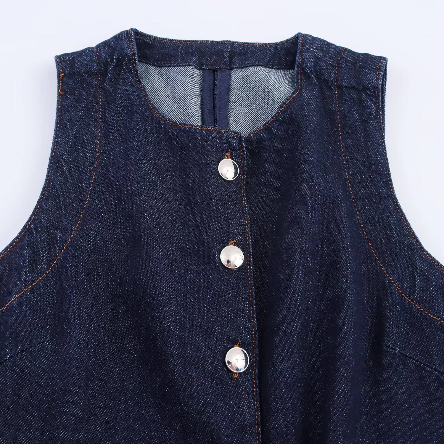 TAOP & ZA ropa de mujer verano 2026 nuevo estilo europeo y americano de moda vaquero chaleco de chaleco delgado 3777225 image 3