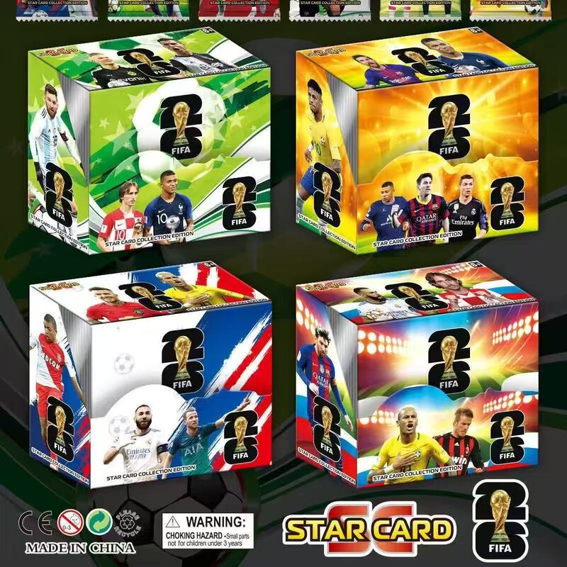 New Cross-Border Football Star Cards, World Cup and European League Star Collection Cards, English Cards, Laser Cards