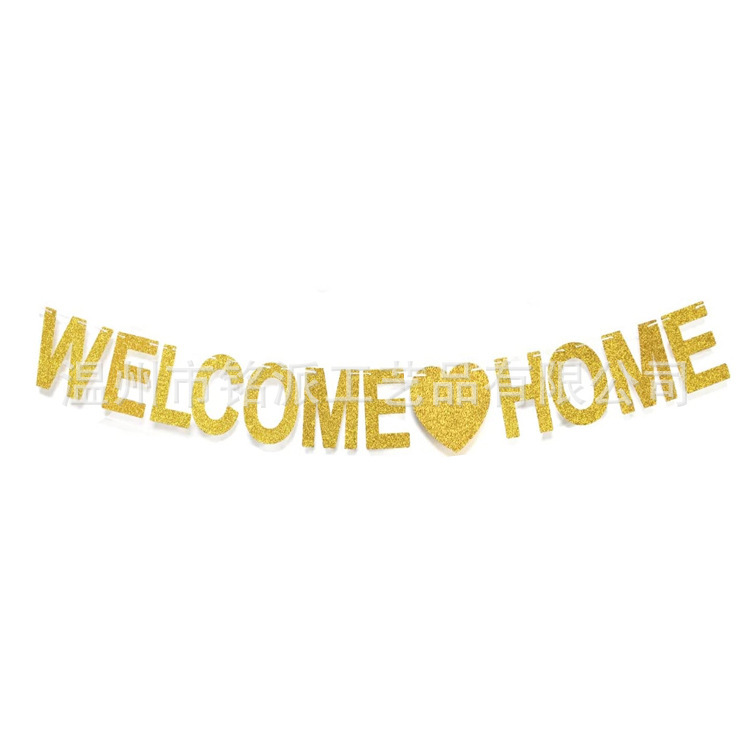 300グラムの玉ねぎ紙comehome拉旗は、結婚祝いの誕生日に旗を引く結婚式の装飾を歓迎します|undefined