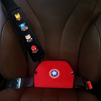 Seat belt shoulder pad Cute Cartoon Car Accessories - velvet-shield-four-little-heroes-velvet-style-universal