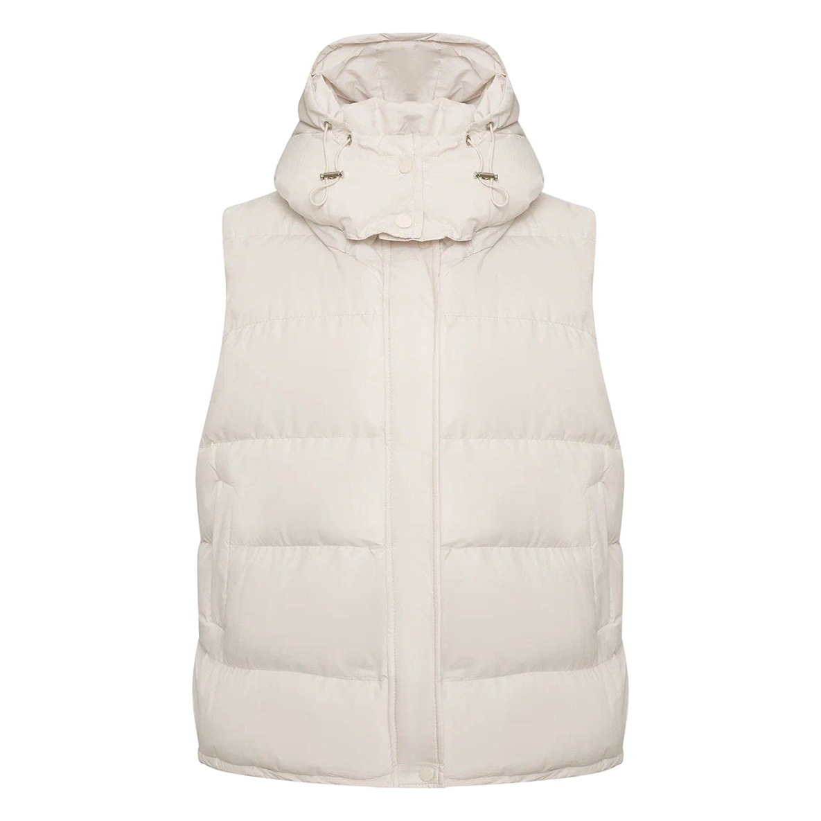 Chaleco de Algodón Transfronterizo, Estilo Europeo y Americano, Otoño-Invierno 2025, Nuevo, Moderno, para Chicas, Prenda Exterior sin Mangas, Chaqueta de Algodón con Capucha image 1