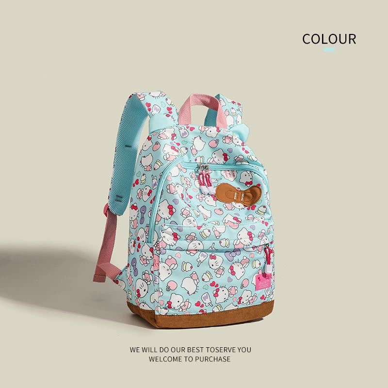 Japanese cute capacious backpack with bow, school bag