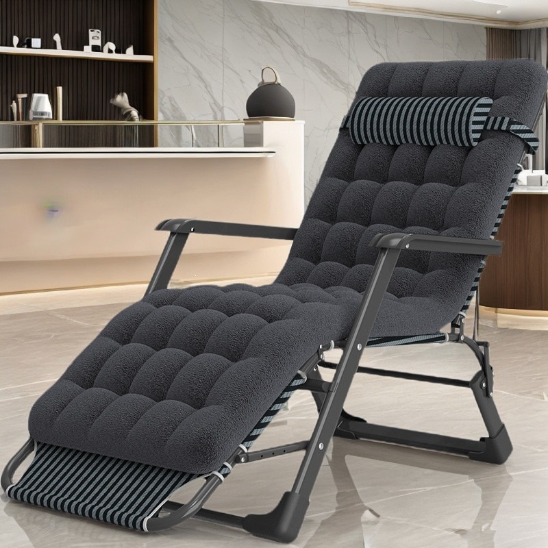 Office Folding Recliner Chair for Lunch Break, Nap, Leisure, Lazy Chair with Backrest, Beach Chair, Home Balcony Portable Chair