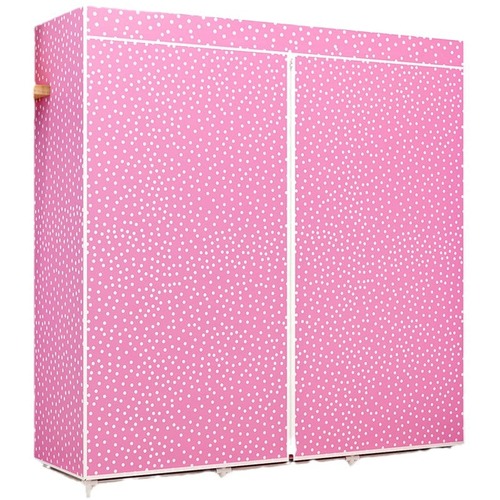 G3YN Simple Wardrobe for Home Use, Bedroom Fabric Wardrobe with Thickened and Reinforced Steel Pipe for Rent, Modern Minimalist Clothing Storage