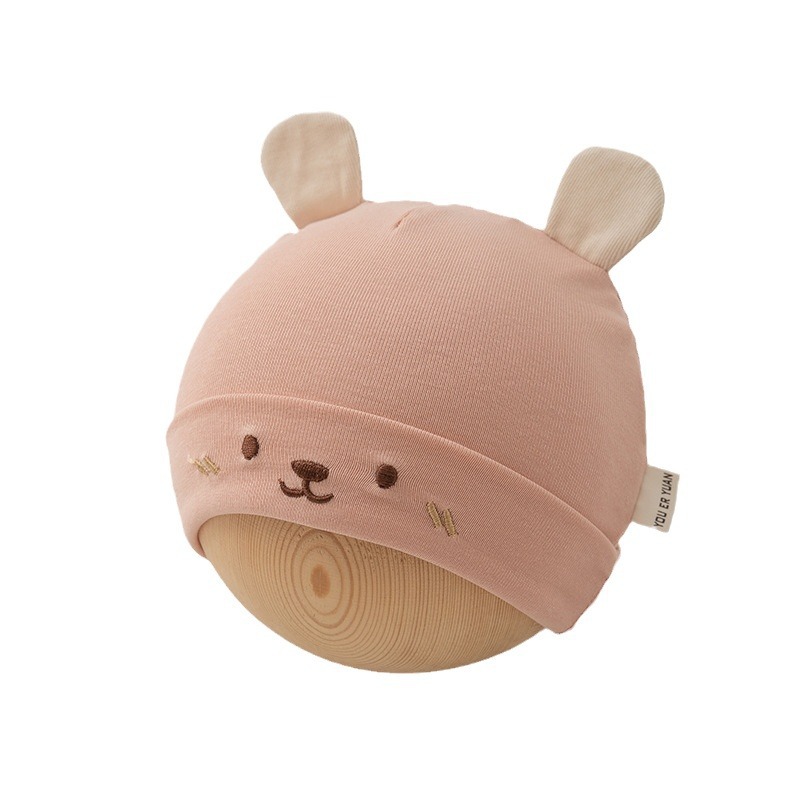 Bebés pequeños bonitos osos orejas sombreros recién nacidos 0 - 6 meses bebés varones otoño gorras delgadas para oídos de bebé