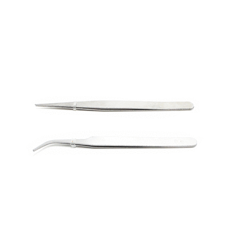 Stainless Steel Tweezers Straight Head 0.6mm Thick Nail Art Tweezers Repair Tools Diamond Painting Distribution Craft Accessories Wholesale