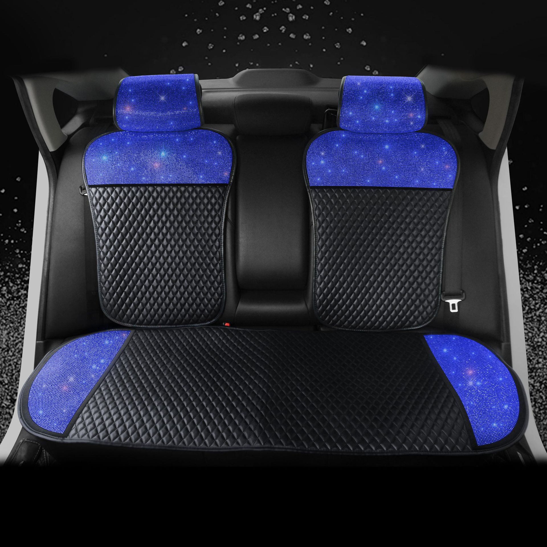 Universal Car Seat Cushion Leather Diamond-Encrusted Car Seat Cover Dropshipping Universal Model for All Seasons Cross-Border E-Commerce