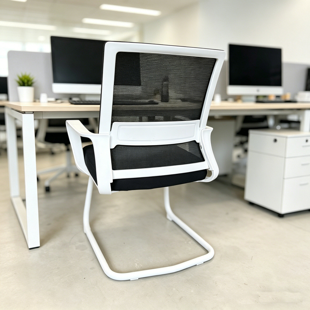 Silla de oficina cómoda y sentada silla de computadora de oficina en el hogar silla giratoria de elevación de respaldo de asiento image 12