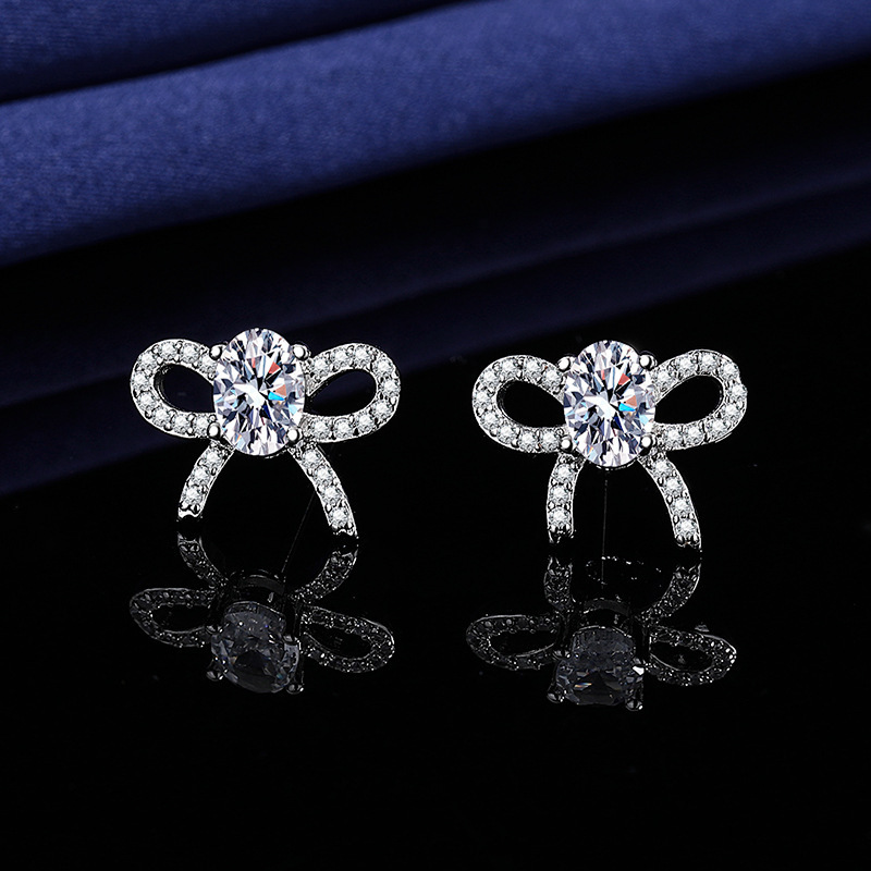 E137 bow earrings