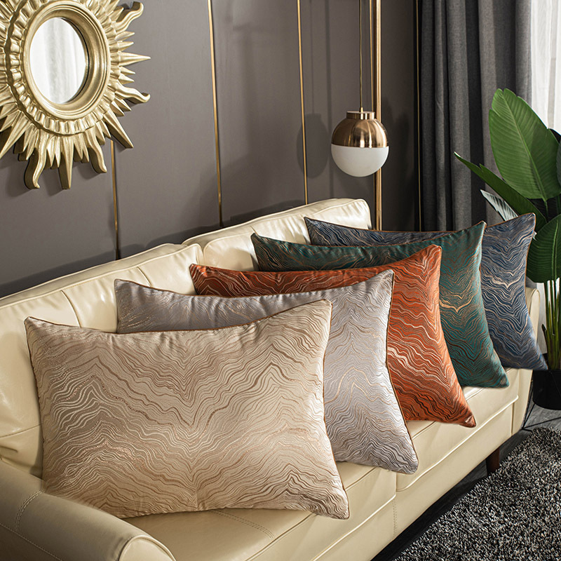 European-style American-style Pillow Light Luxury High-end Cushion Cover Living Room High-end Cushion Cover Non-core Sofa Backrest Pillow