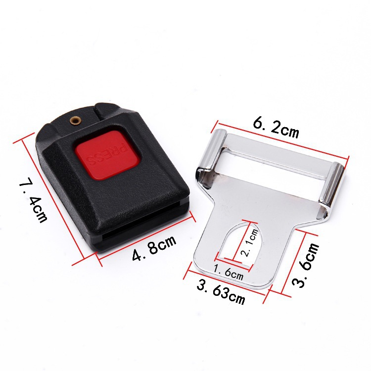 Factory Direct Supply of New 322.5kg Point Lock Car Seat Belt Accessories Seat Belt Buckle Complete Set Wholesale