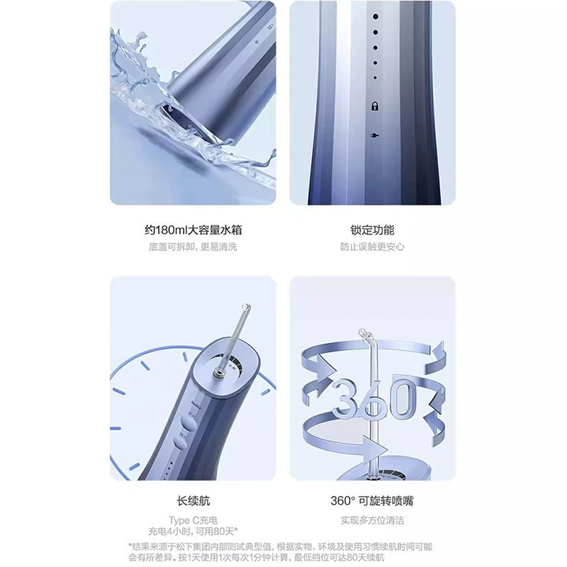 Оригинальный Panasonic ультразвуковой ополаскиватель для зубов бытовой водяной флоссер портативная стерилизация чиститель EW1533