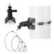 Arlo/wyze/eufycam universal bracket wall-mounted hoop outdoor telegraph pole hoop bracket