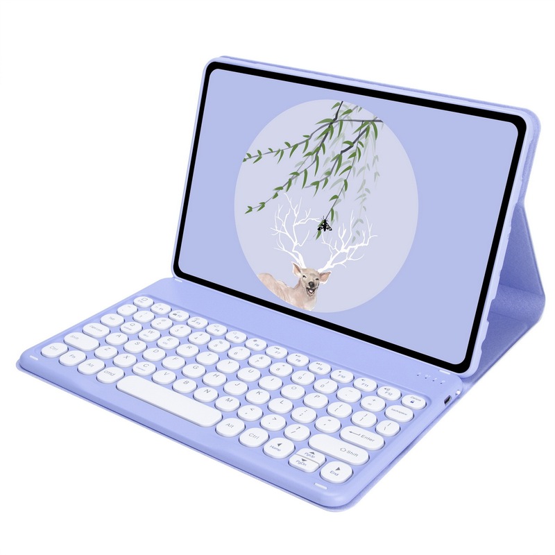 2021 for Samsung Tab A7 lite 8.7 round key cap Bluetooth keyboard cover T220 wireless touch keyboard